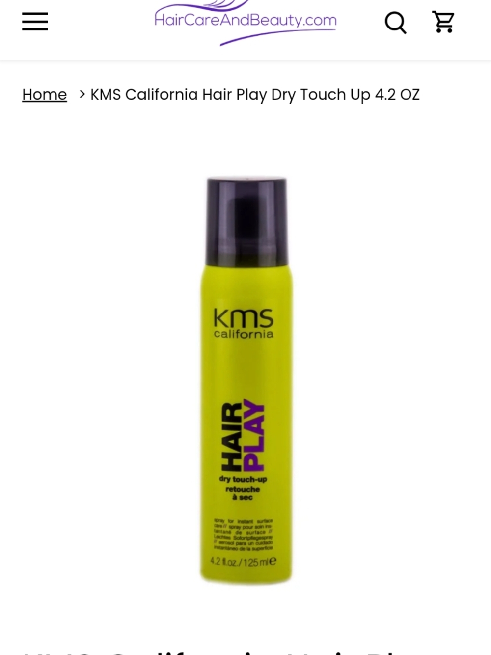 Hair Play Dry Touch-Up Spray — Lime Green